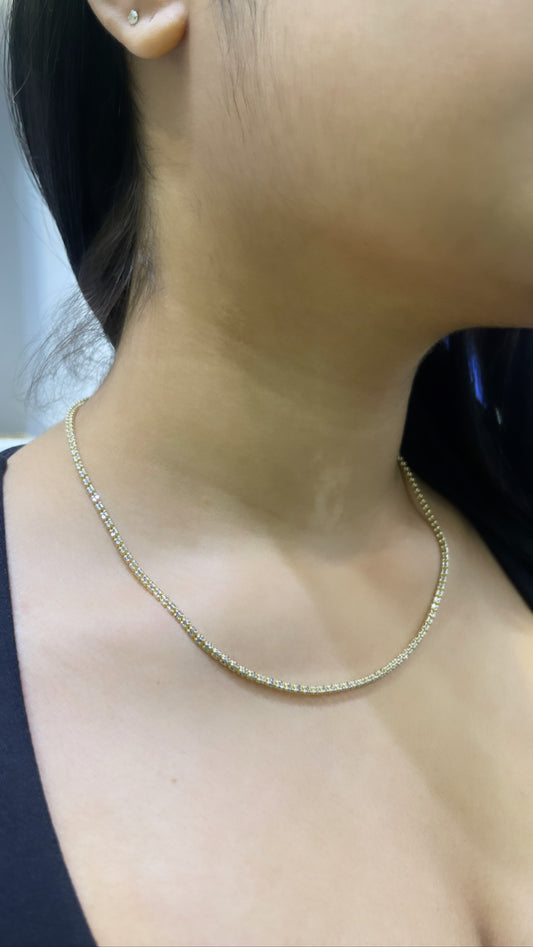14K Moon Ice Chain (2.5 mm - 18”)