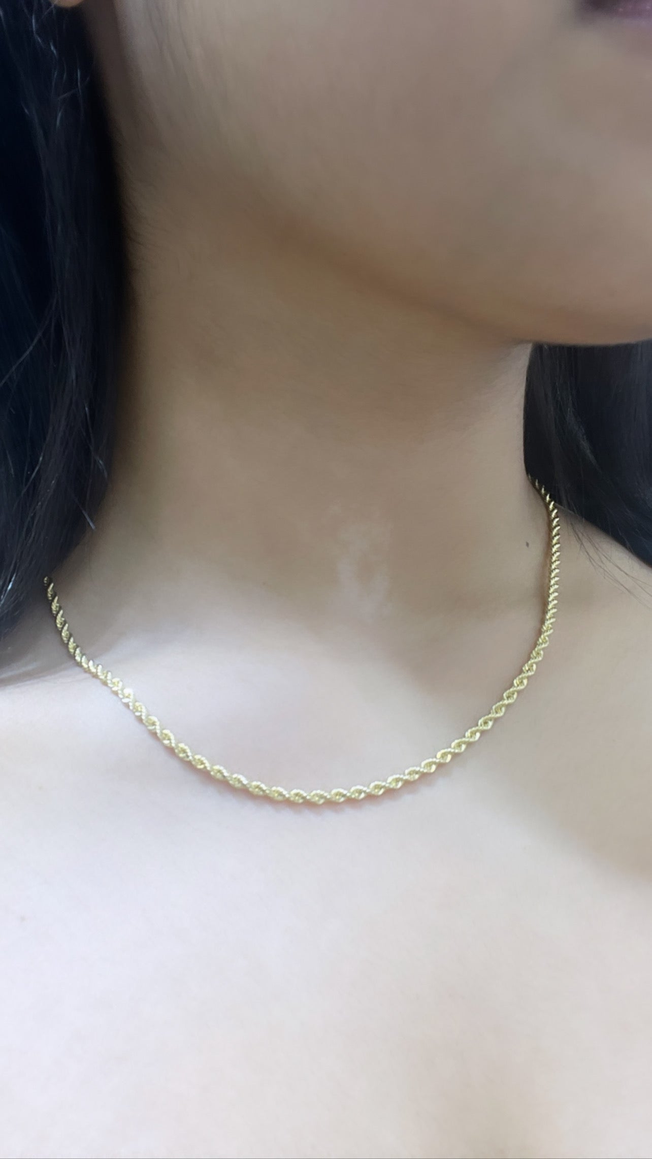 14K Rope Chain (18”- 2.7 mm)