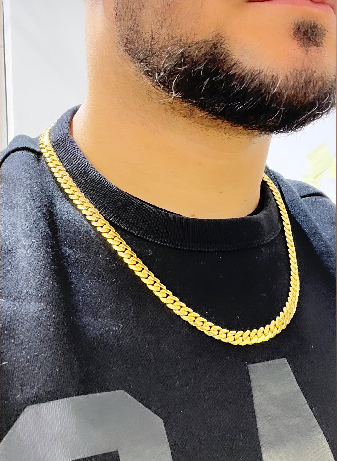 14K Solid Miami Cuban Chain (7.6 mm - 24 in )