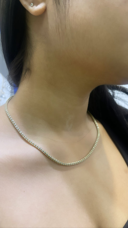 14K Moon Ice Chain (3.2 mm - 18”)