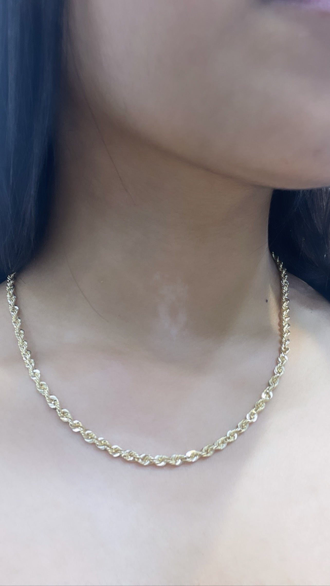 14K Rope Chain (18”- 3.6 mm)