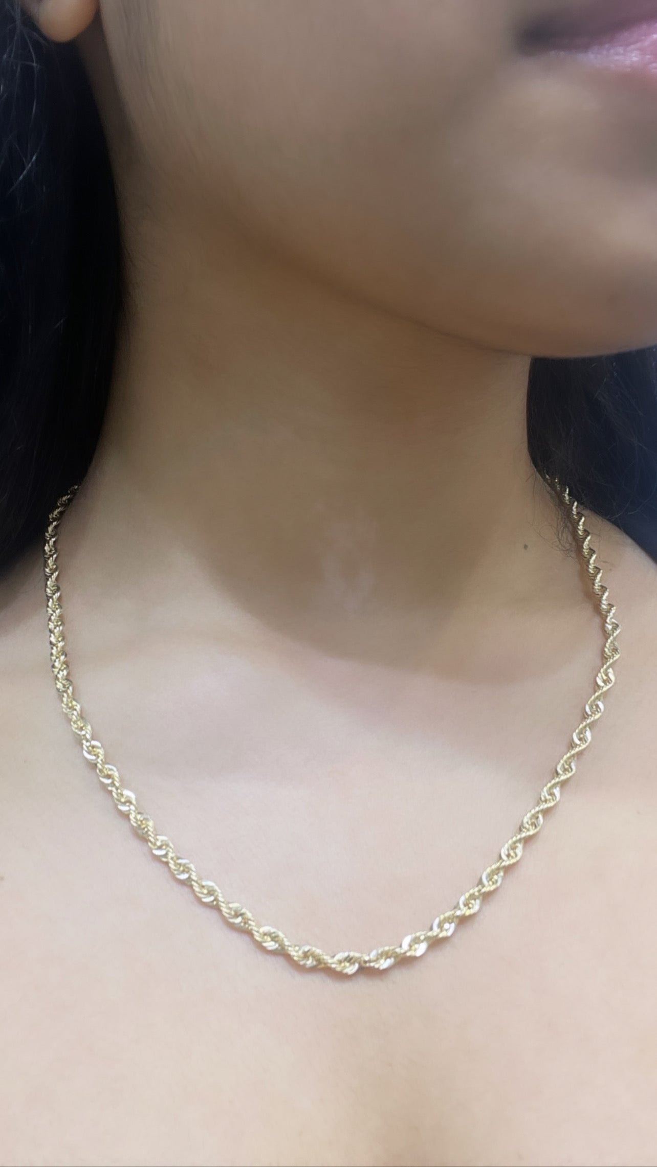 14K Rope Chain (20”- 3.8 mm)