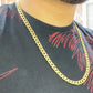 14K Semi-Solid Flat Cuban Chain Yellow Gold