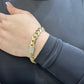 14K Women's Ittallo Bracelet Cz Stones At Lock