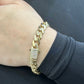 14K Women's Ittallo Bracelet Cz Stones At Lock