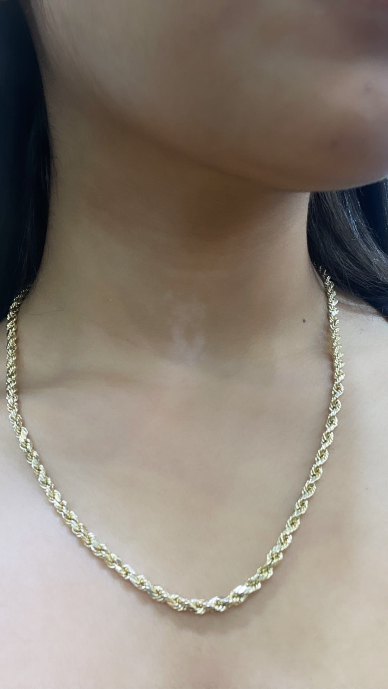 14K Rope Chain (20”- 3.9 mm)