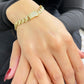 14K Women's ITTALLO Bracelet Cz Stones At Lock