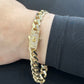 14K Women's Ittallo Bracelet Cz Stones At Lock