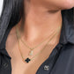 14K Set Cuban Chains with Teddy Bear - VCF Pendant Cz Stones Yellow Gold