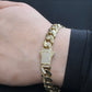 14K Women's Ittallo Bracelet Cz Stones At Lock