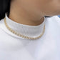 14K  ❤️Heart❤️ Choker Cz  \\ 5.9 mm - 16” \\