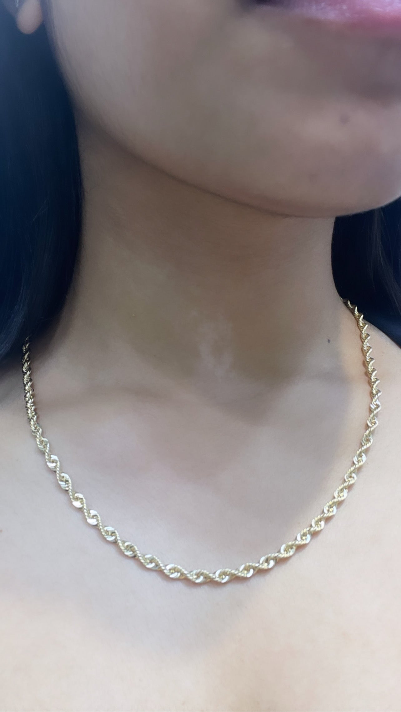 14K Rope Chain (20”- 3.7 mm)